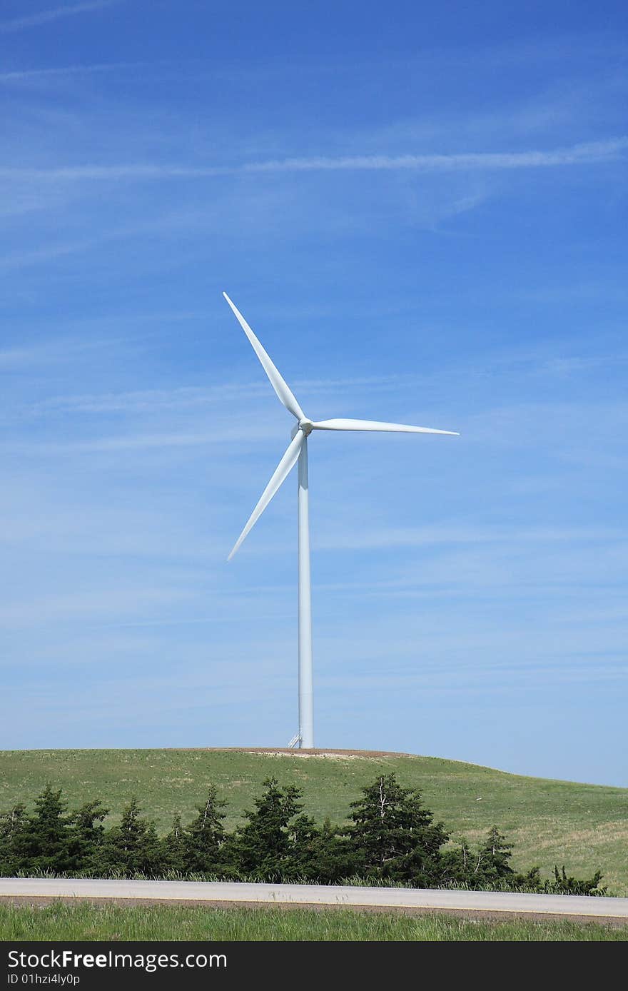 View of the wind power