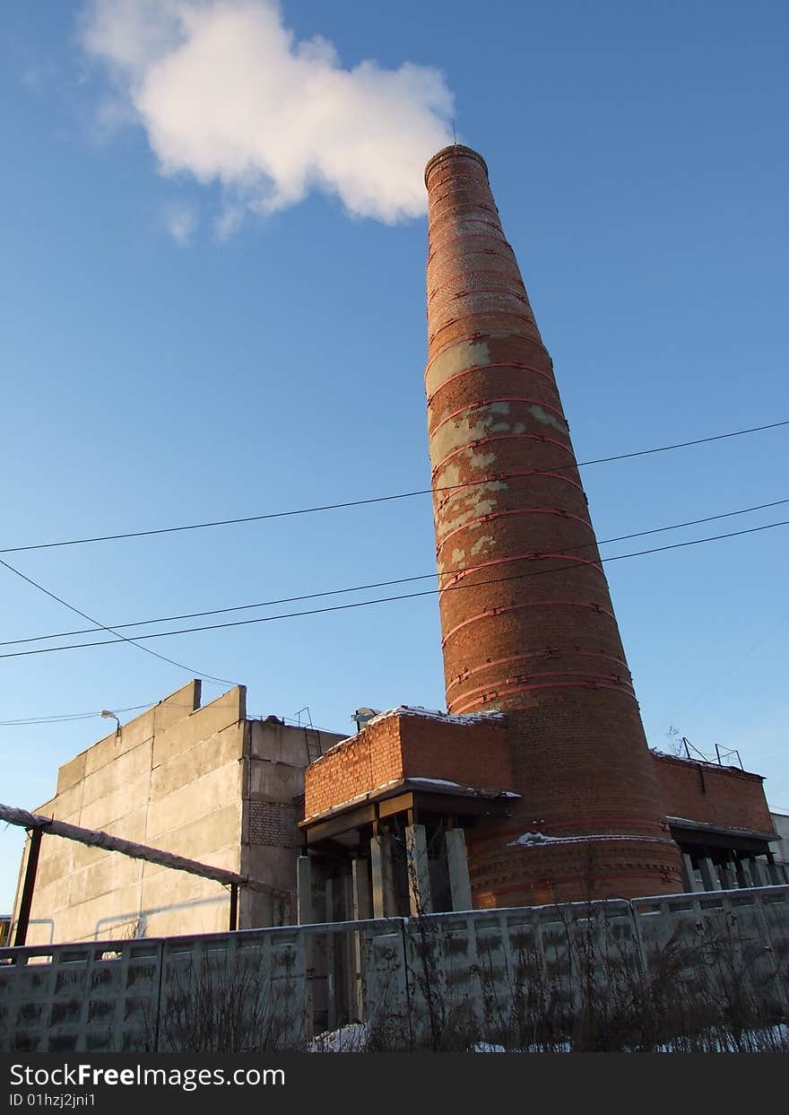 The Murom bakery. Smoke and sky. The Murom bakery. Smoke and sky.