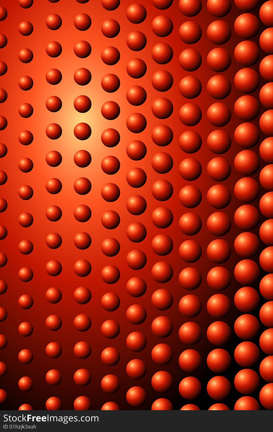 Vector illustration of Red Ball Pattern