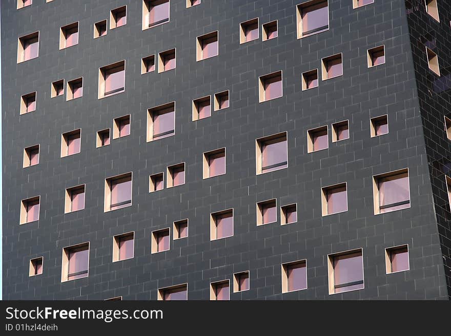 A close up of a modern building in Milan