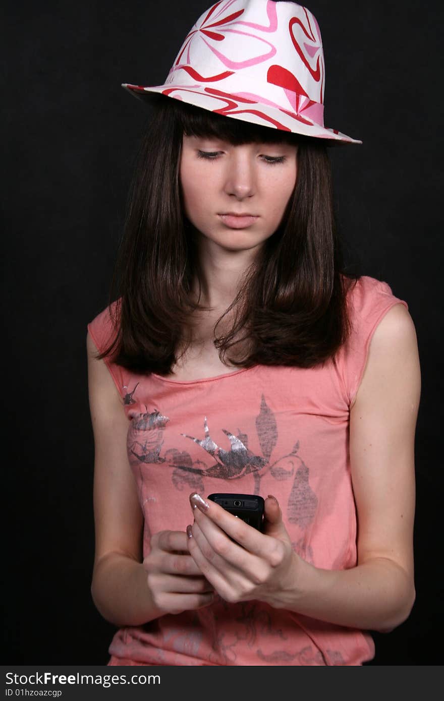 Girl with a phone