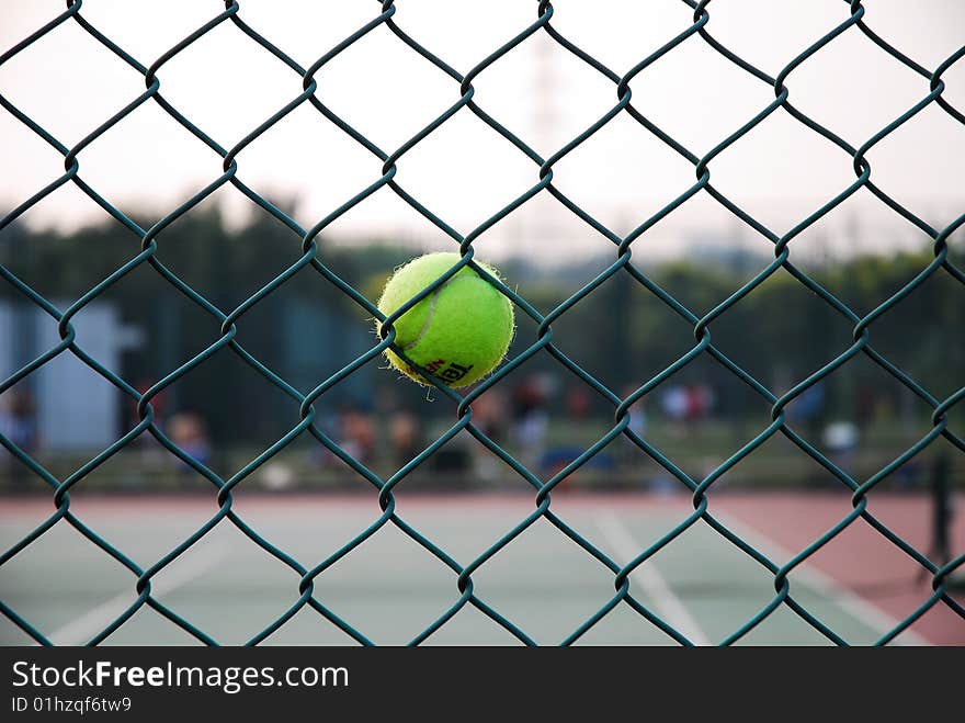 View of the Tennis Court. View of the Tennis Court