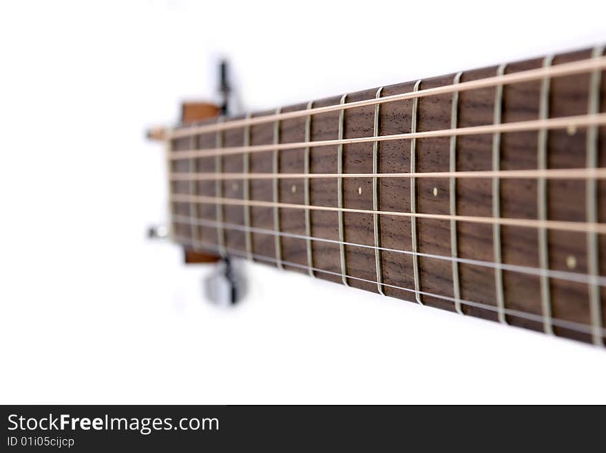 Classical guitar on white background. Classical guitar on white background