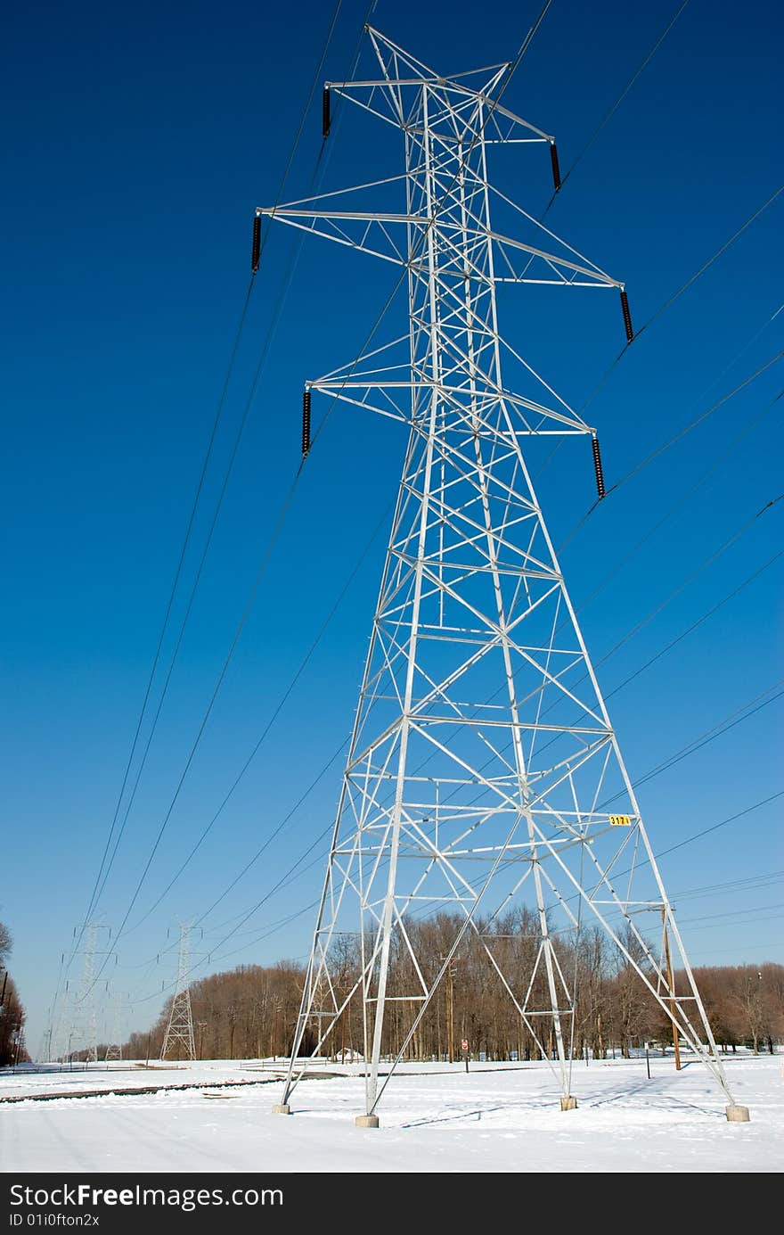 Power Line Tower