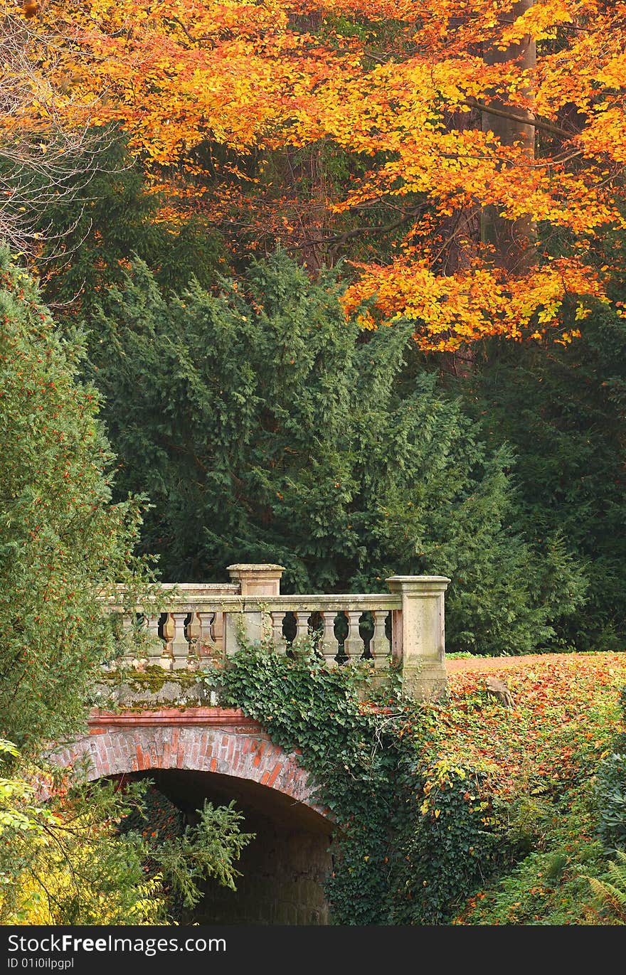 Very beautiful bridge in Buchlovice