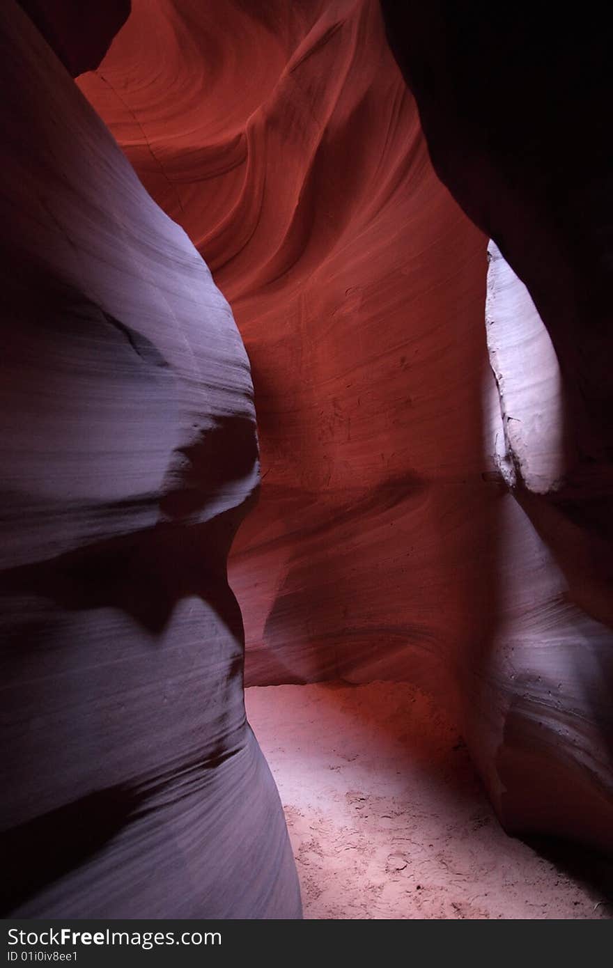 Internal waves of orange petrified sand dune in the Antelope Slot Canyon, Arizona (USA). Internal waves of orange petrified sand dune in the Antelope Slot Canyon, Arizona (USA)