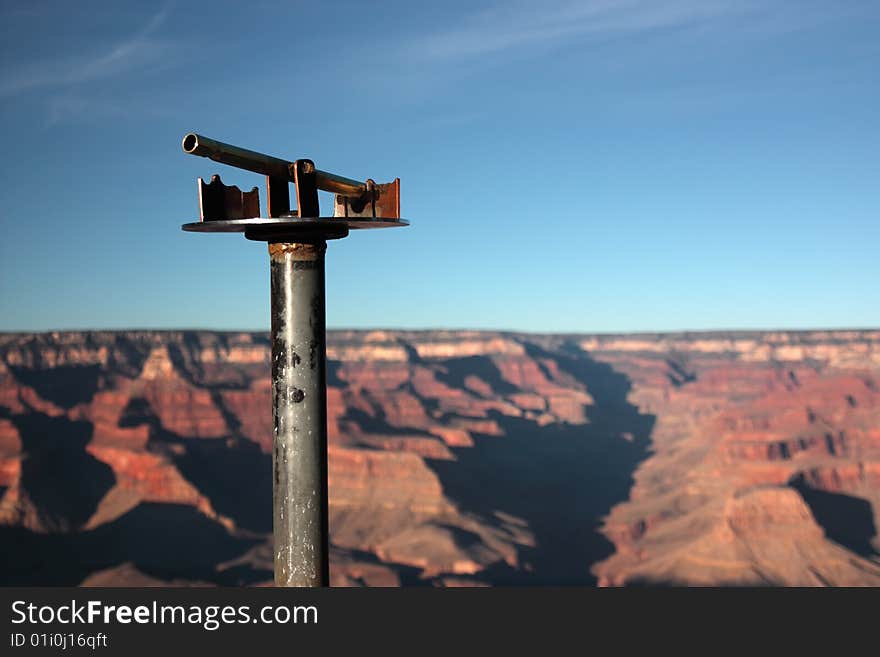 Old binoculars in the Grand Canyon South Rim, Arizona (USA). Old binoculars in the Grand Canyon South Rim, Arizona (USA)