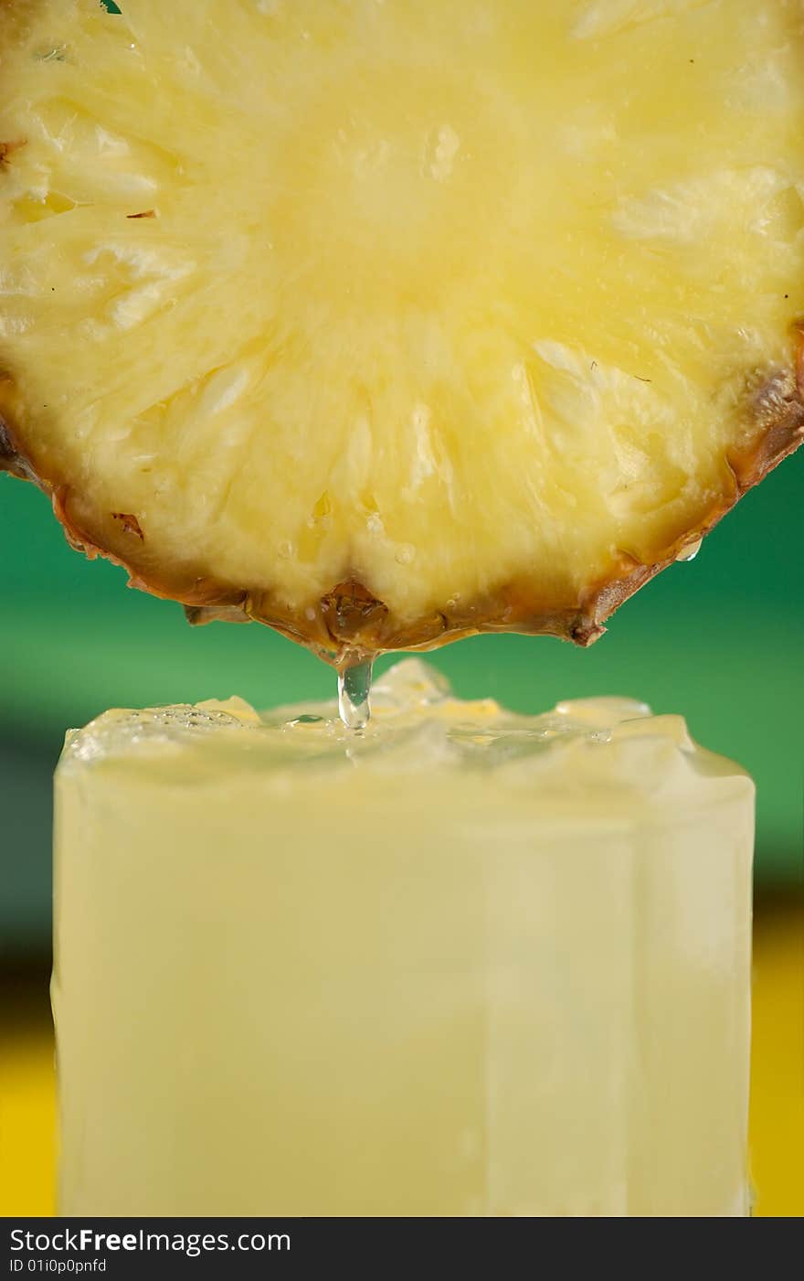 Pineapple and juice of pineapple