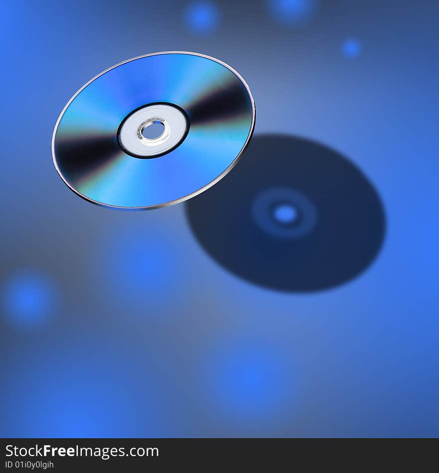 DVD Disk in 3D view