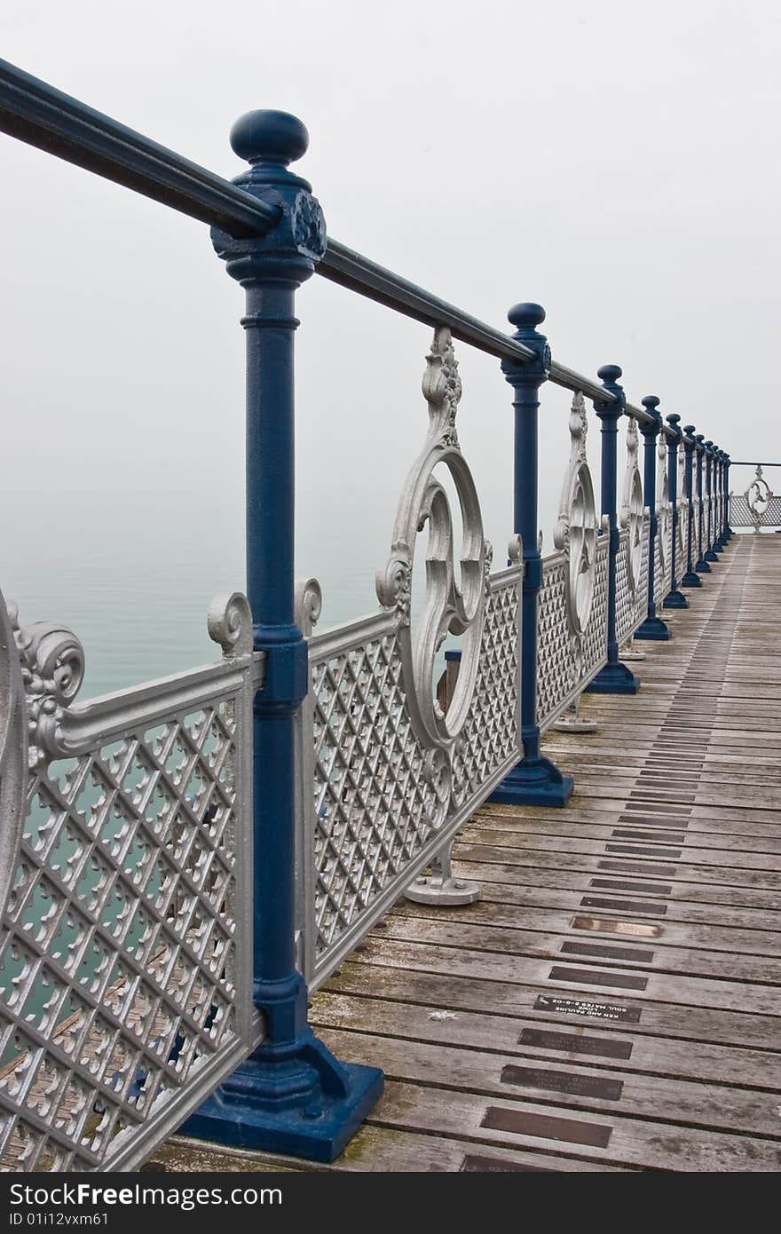 The Famous Old Pier In Swanage. The Famous Old Pier In Swanage