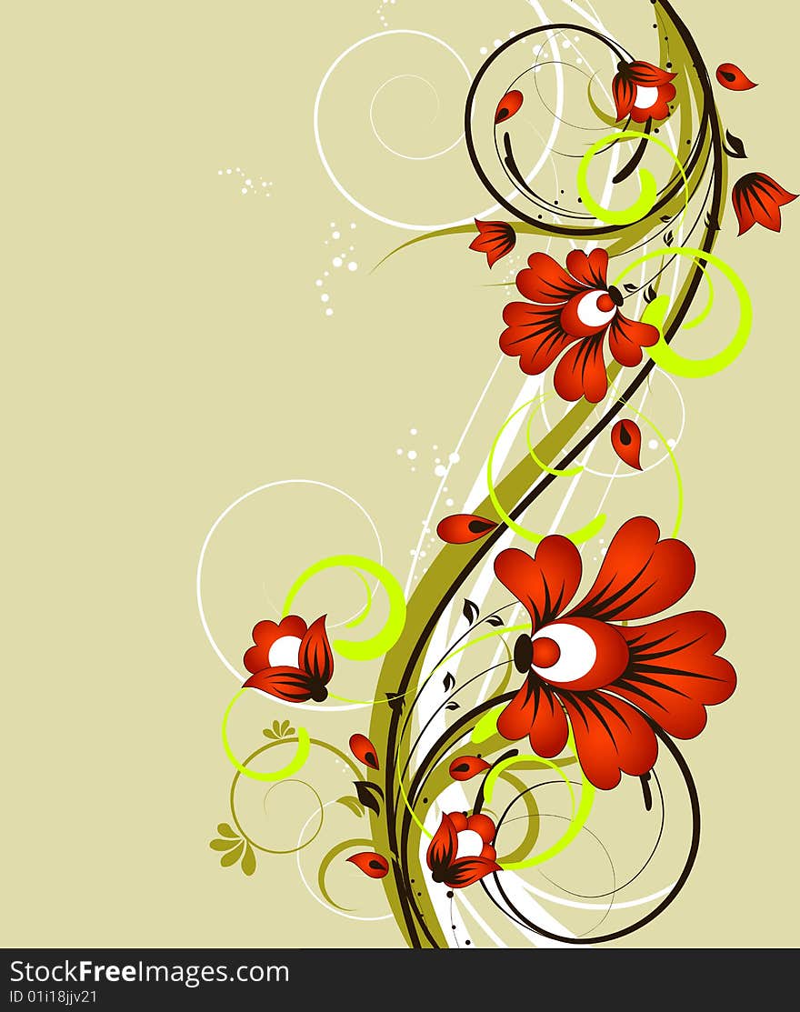 Floral Abstract Background.