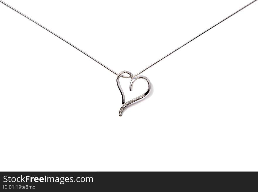 Silver Chain With Heart