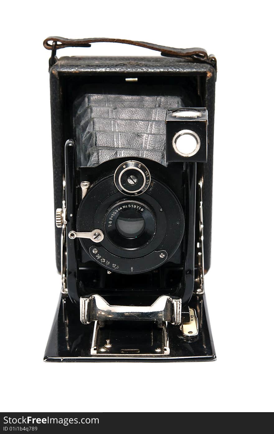 Vintage camera on white background. Vintage camera on white background