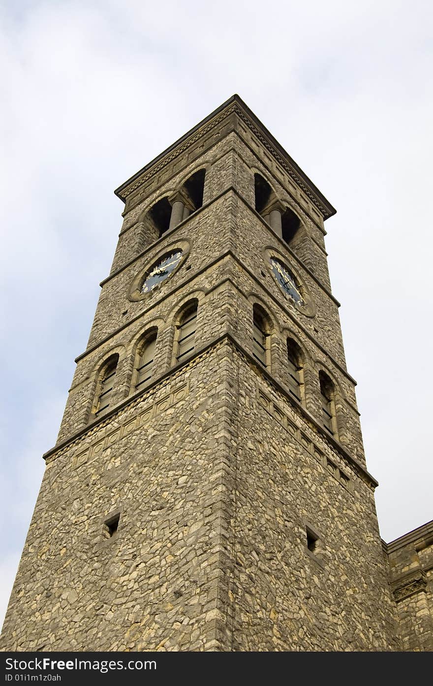 Brick chirch in a city in the Netherlands