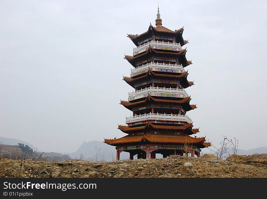 A traditional Pogoda in China