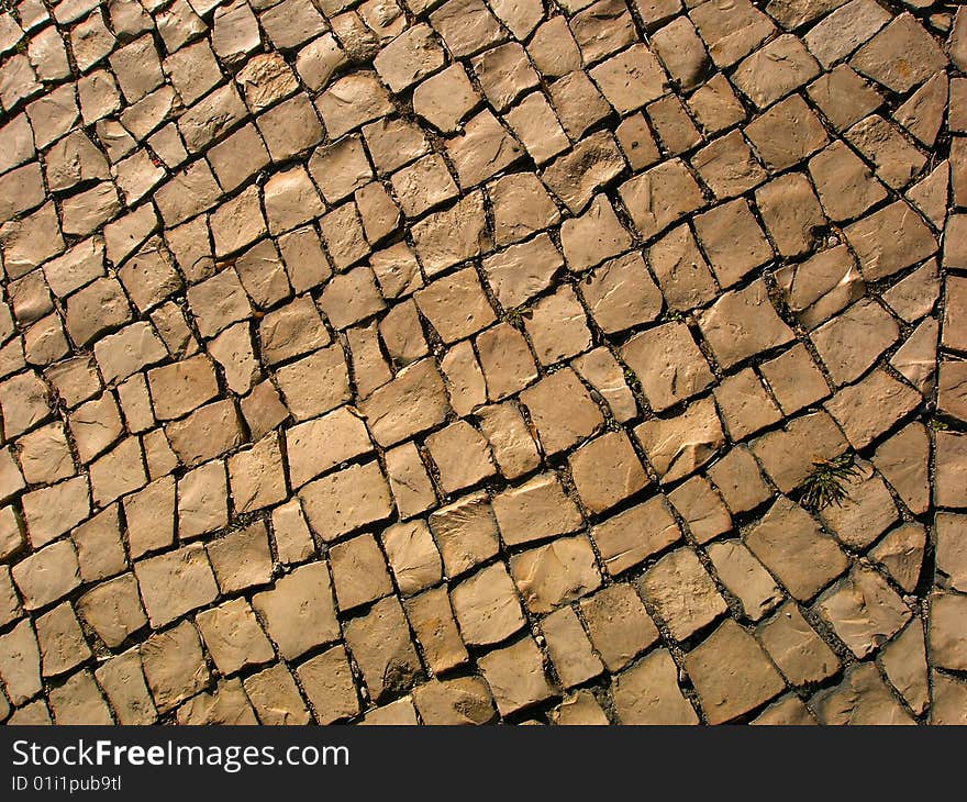 A picture of a Portguese calçada. A picture of a Portguese calçada