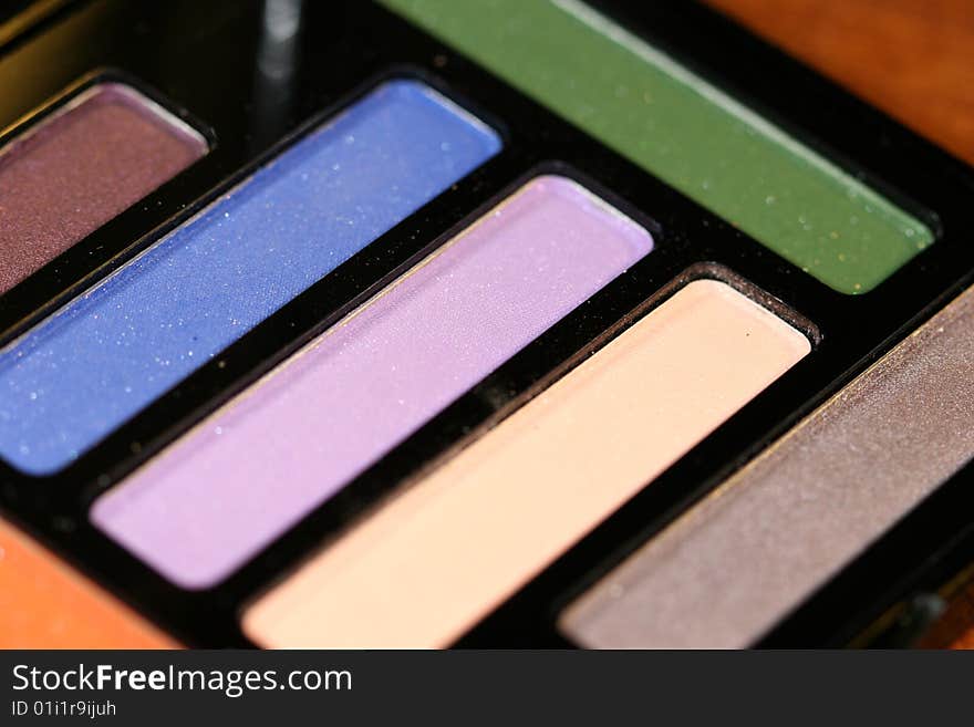 Colorfull make-up eyeshadows  (rectangles). Colorfull make-up eyeshadows  (rectangles)