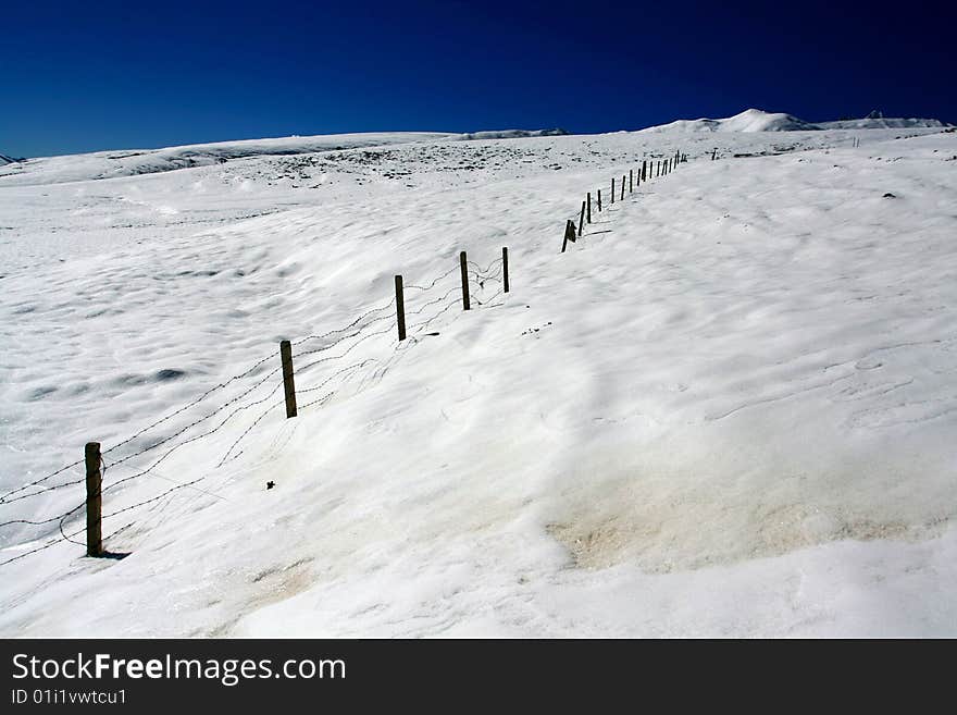 It is a snow mountain. It is a snow mountain