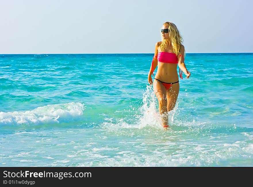 Walking out of the sea