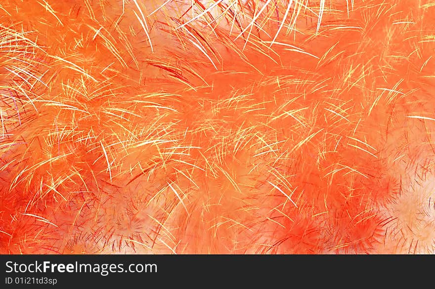 Vibrant orange abstract grassy background. Vibrant orange abstract grassy background