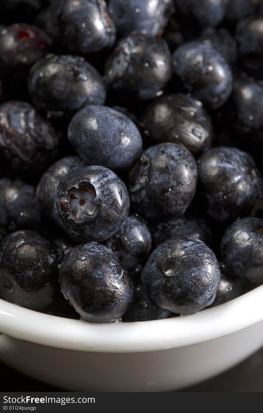 Blueberries In Bowl