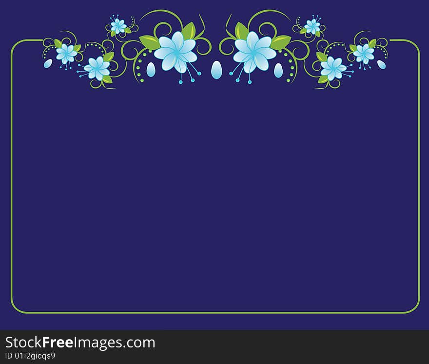 The frame of the ornament. Vector illustration