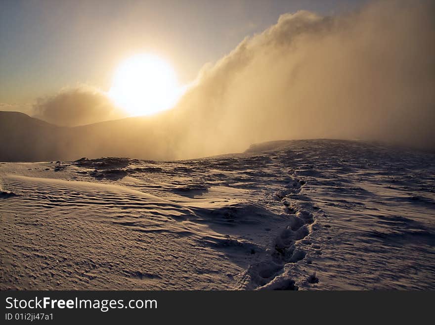 Sunrise Over The Montenegro Ridge