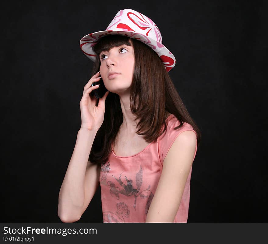 Girl talking by phone