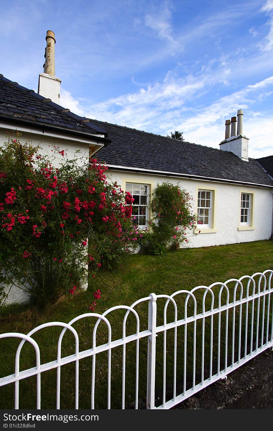 Cottage at shieldaig, scotland