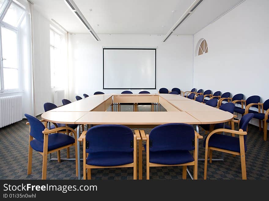 Empty small classroom or meeting room. Empty small classroom or meeting room