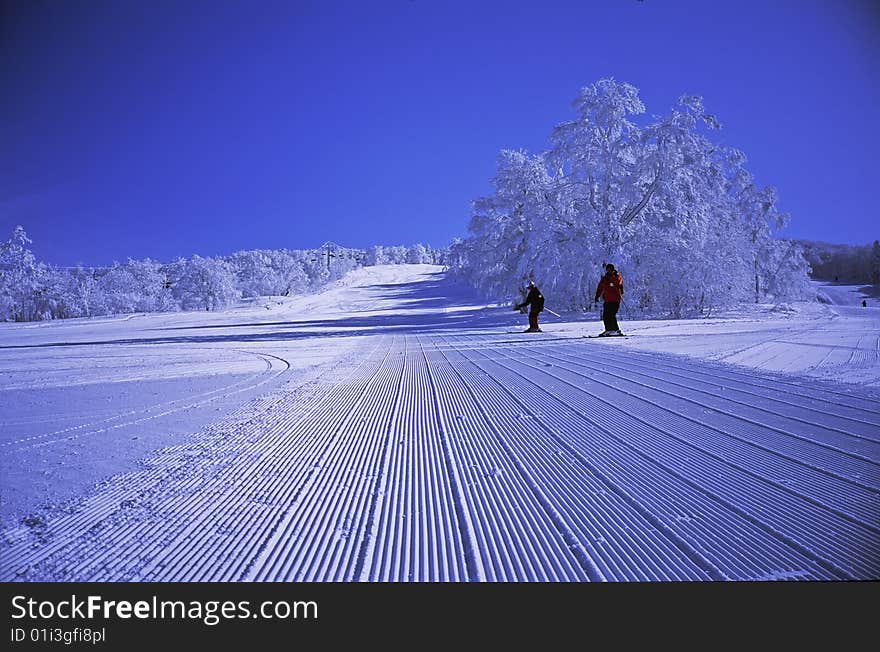 skiing slope