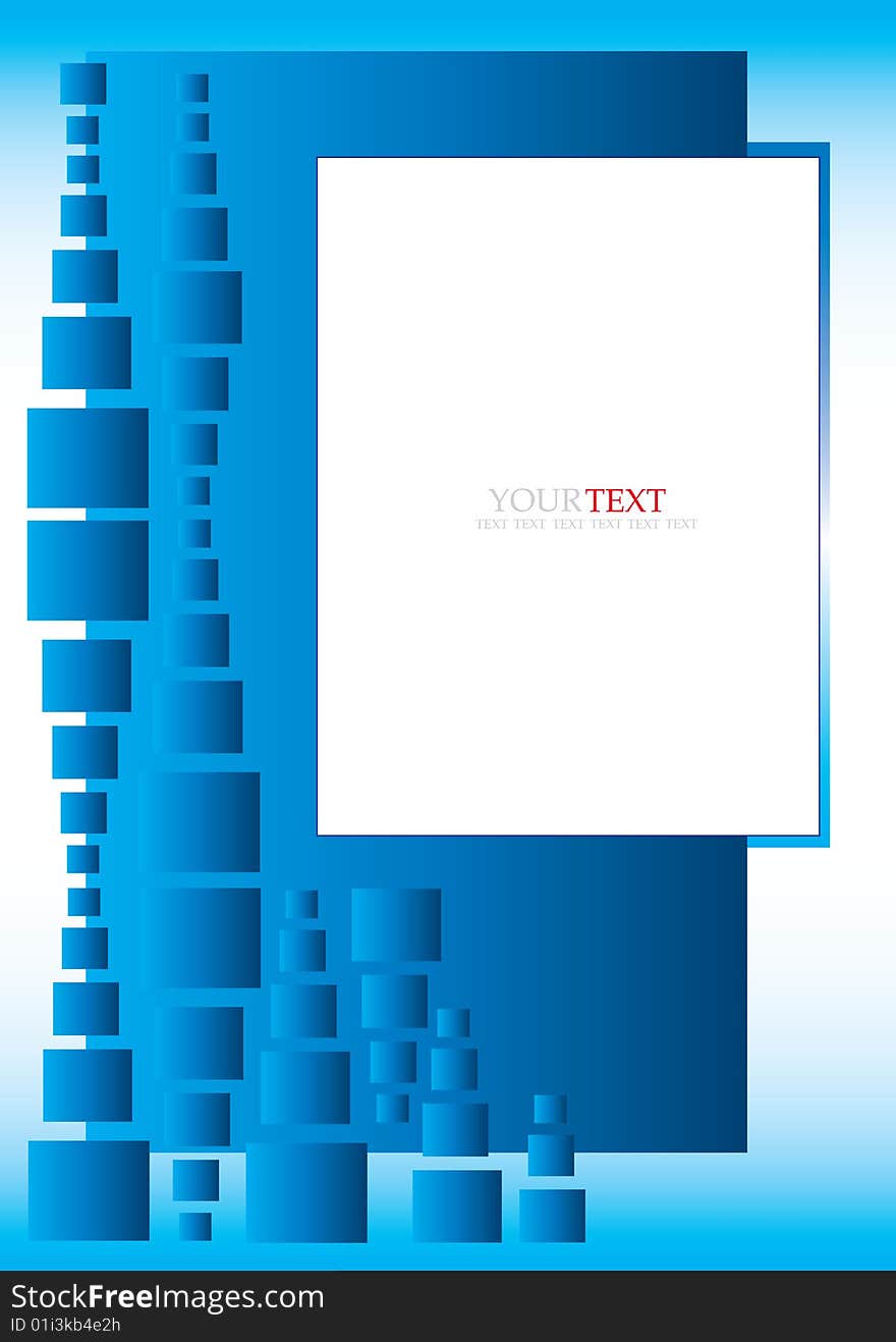 Illustration of abstract blue background. Illustration of abstract blue background