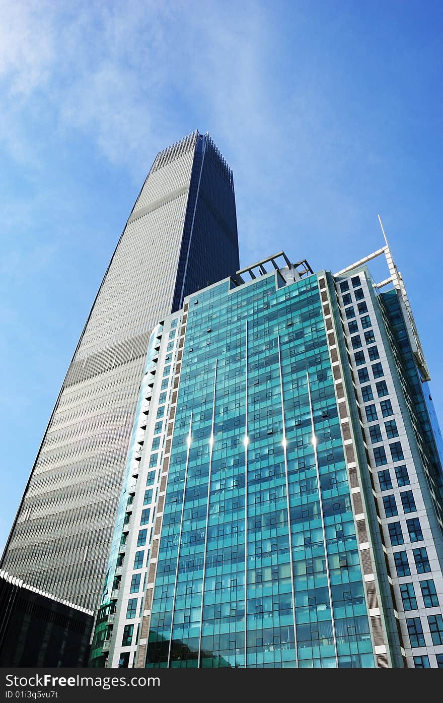 Highest office building made of glass and steel