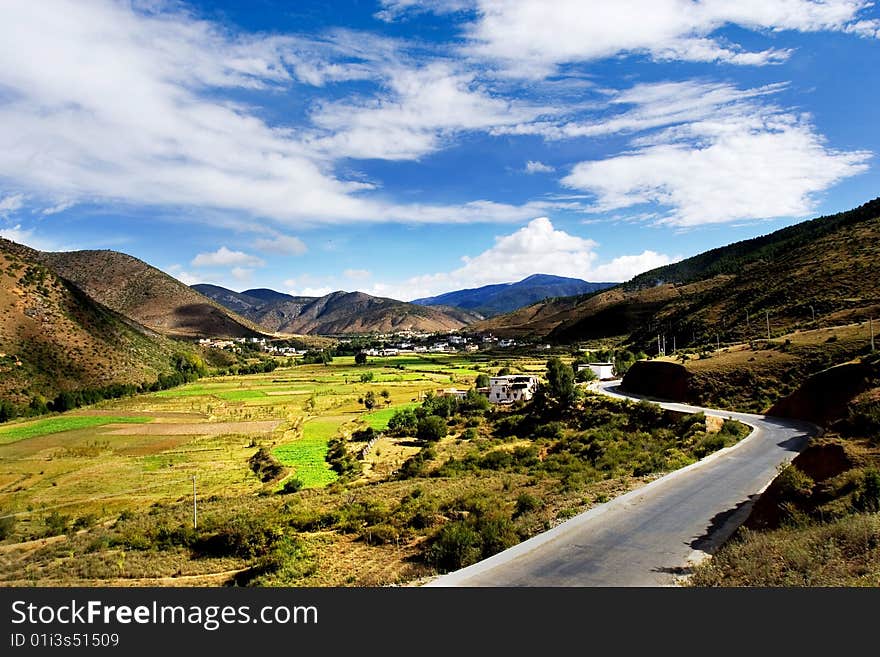 Day view of highland at Derong Sichuan