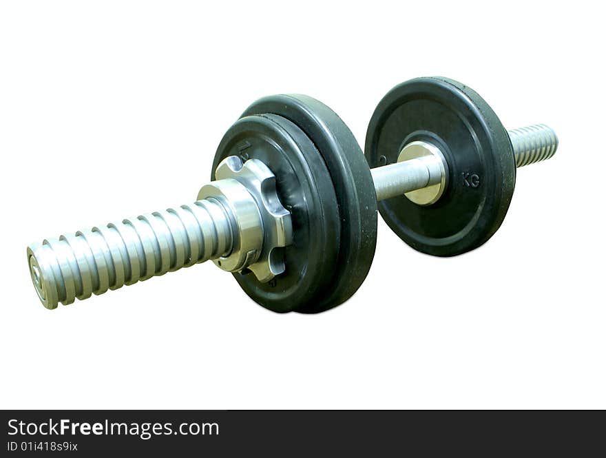 Weights, isolated on white background