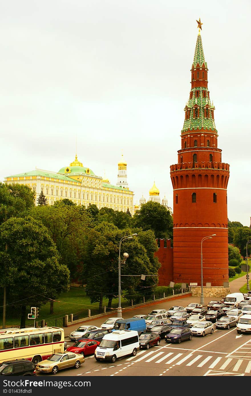 One of towers of the Moscow Kremlin. Russia. One of towers of the Moscow Kremlin. Russia