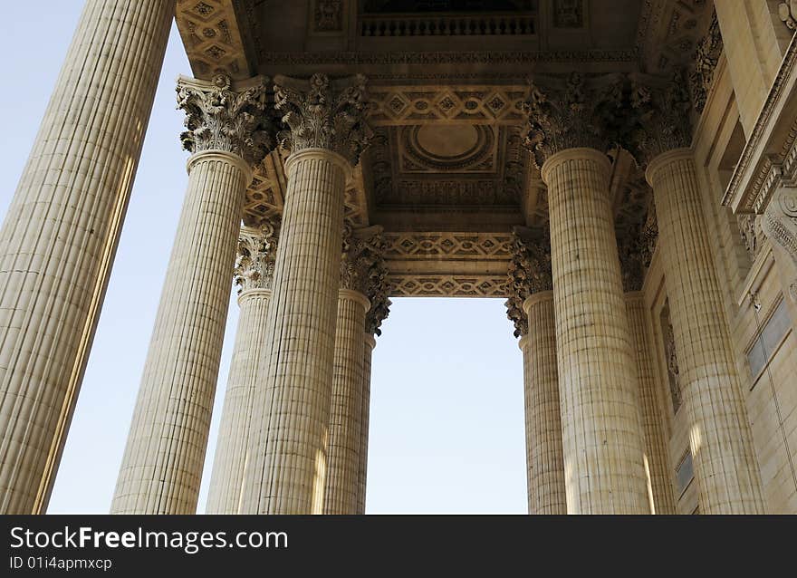 Great pillar in ancient building