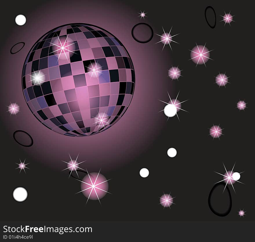 Vector glamour Globe Of Tiles Abstract