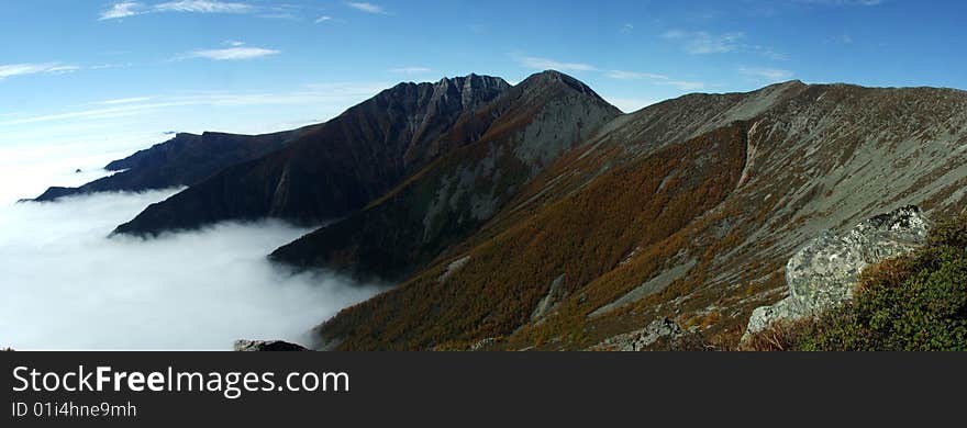 Mountain Panoramic View In China