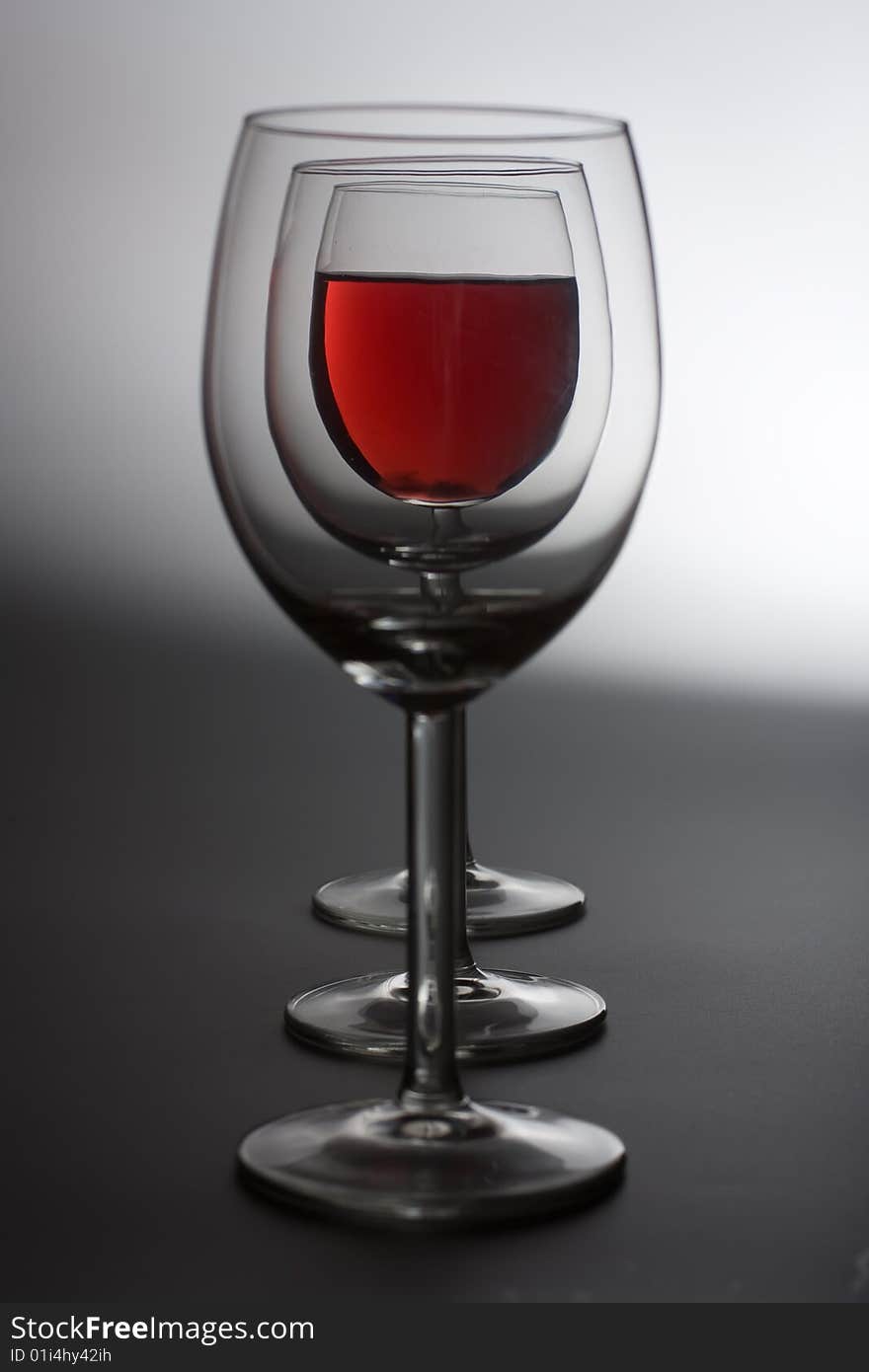 Three Wine Glasses