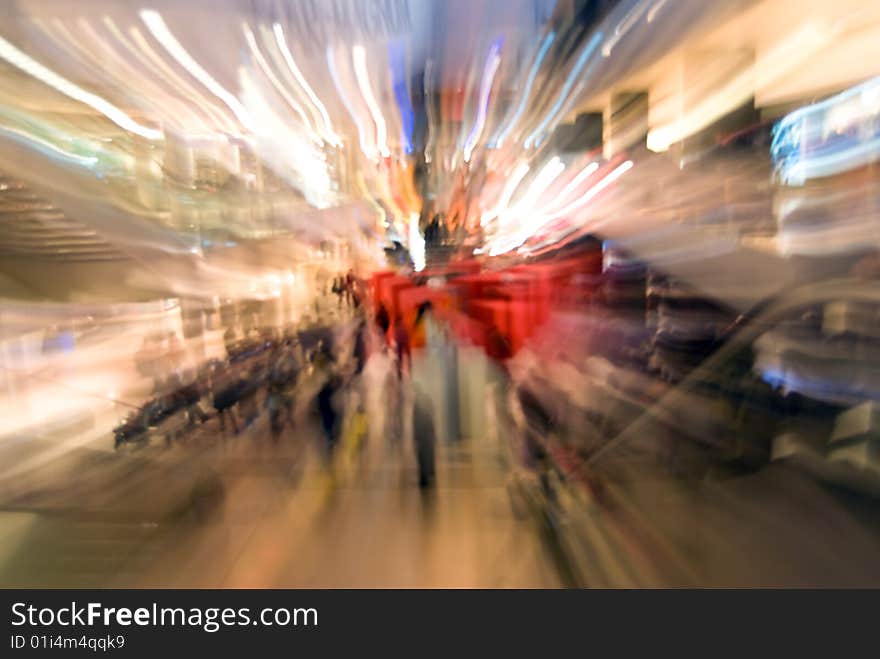 Abstract composition. Zoom in of people shopping. Abstract composition. Zoom in of people shopping.