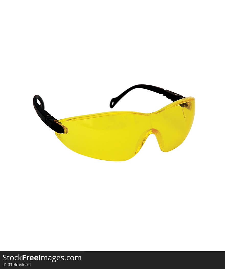 Yellow safety spectacles