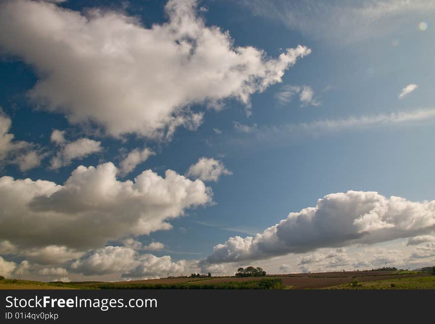 Big sky and great british landscape