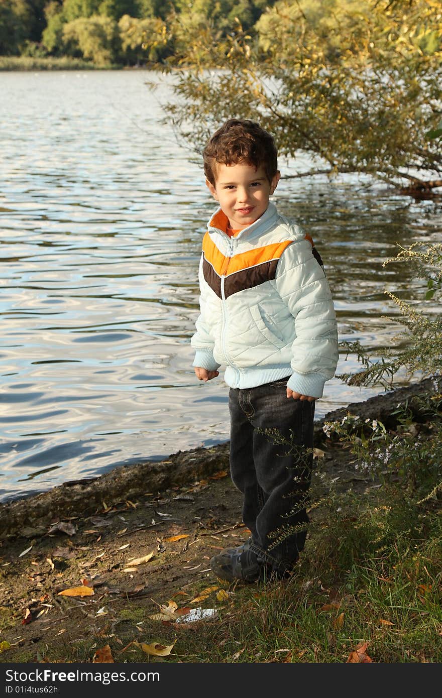 Young boy at park