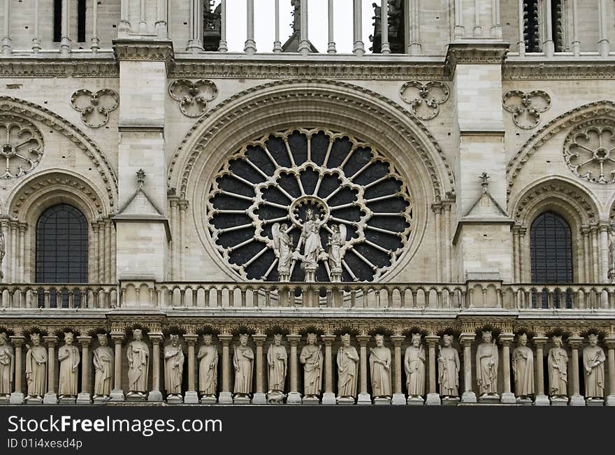 Notre Dame cathedral in Paris, France