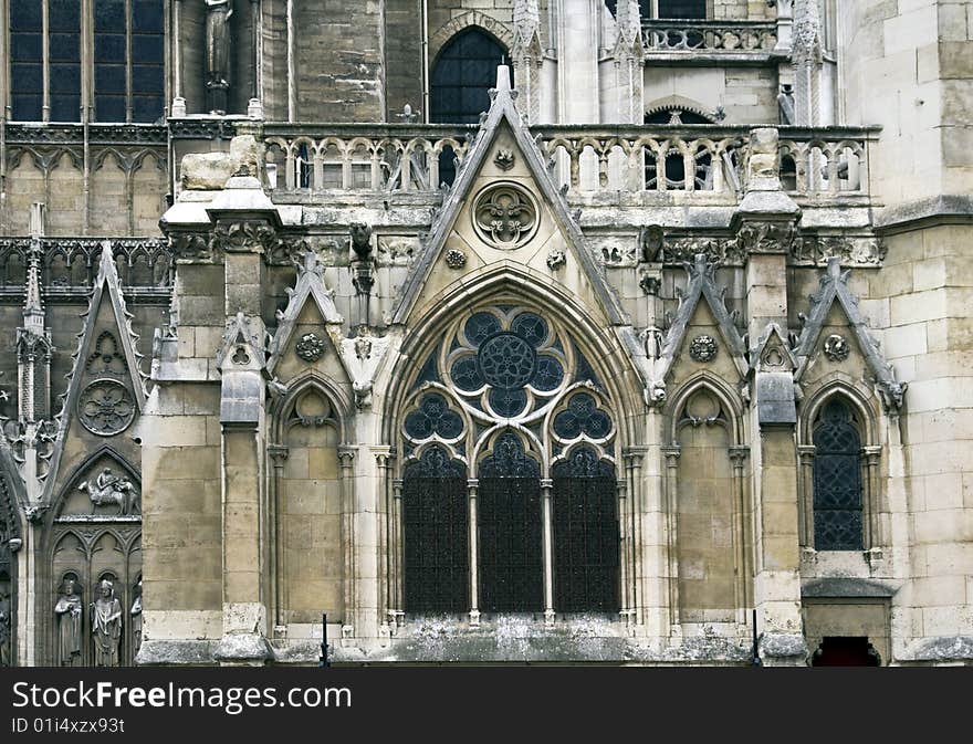 Notre Dame cathedral in Paris, France