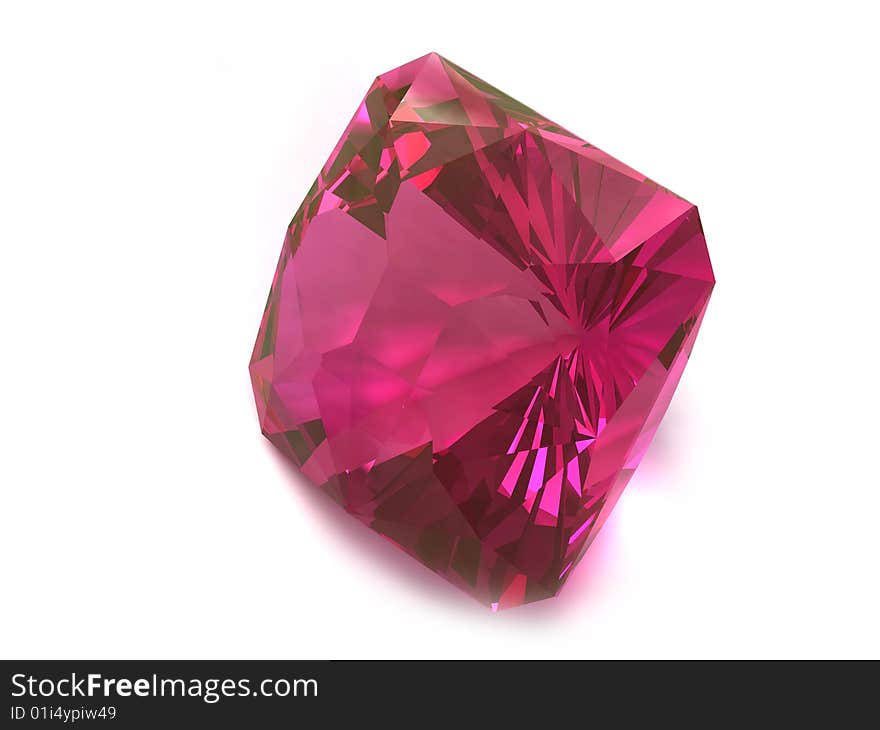 Rhodolite Or Ruby Gemstone