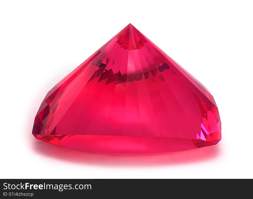 Rhodolite or Ruby gemstone