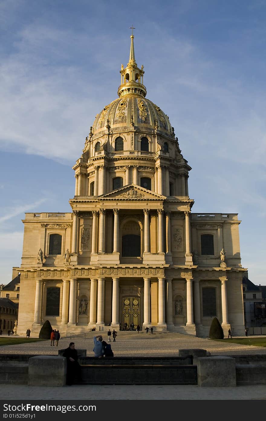 The church of invalides in Paris, France