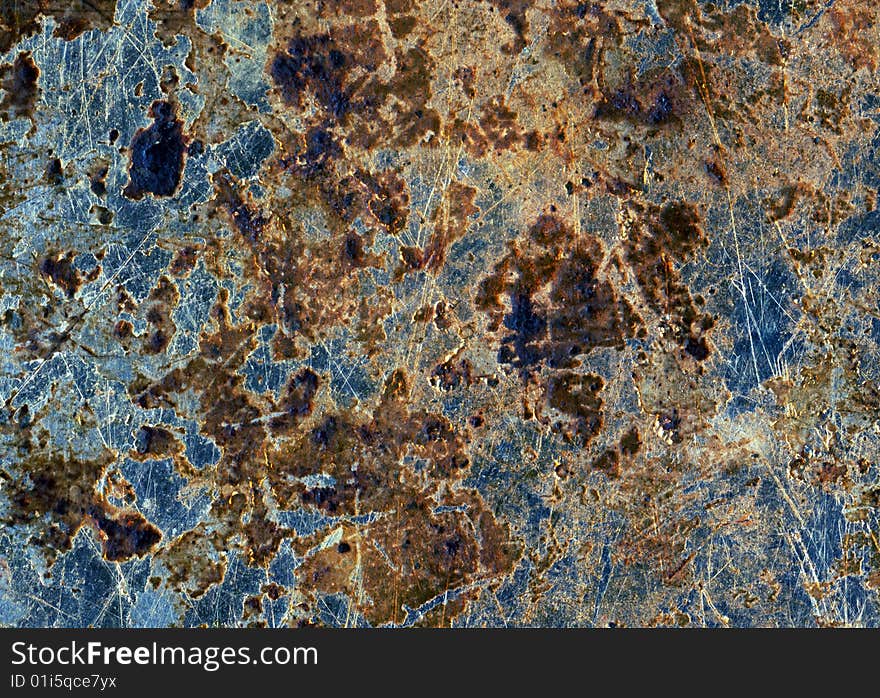 The surface of old cooking pan, closeup. The surface of old cooking pan, closeup.